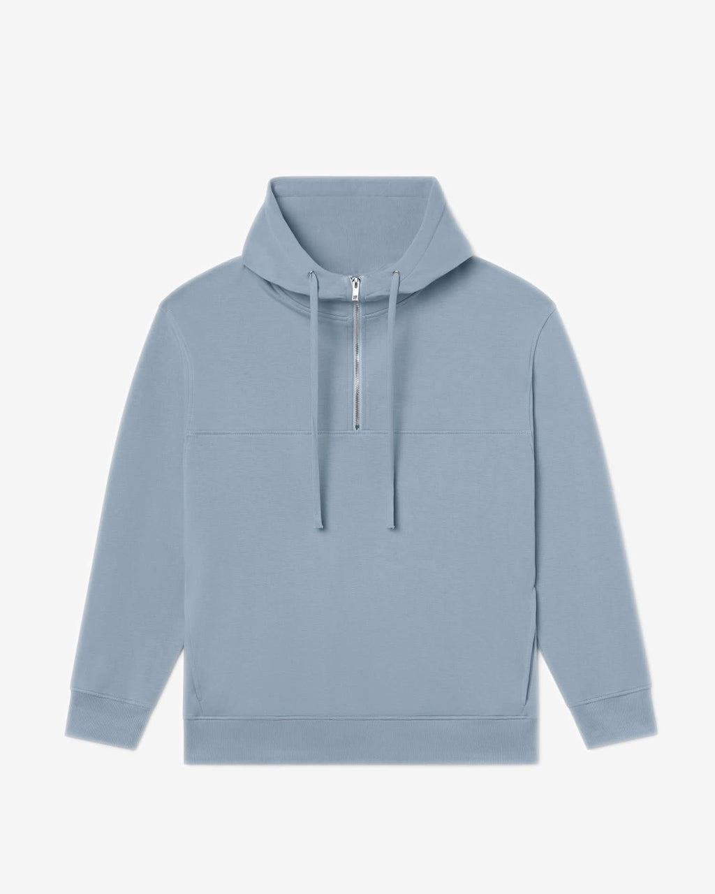 Organic Cotton Half-Zip Oversized Drop Shoulder Hoodie