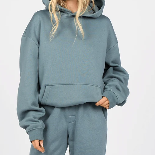 Weighted Heavyweight Slightly Oversized Fleece Lined Hoodie