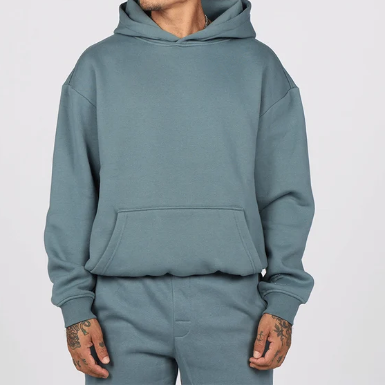 Weighted Heavyweight Slightly Oversized Fleece Lined Hoodie